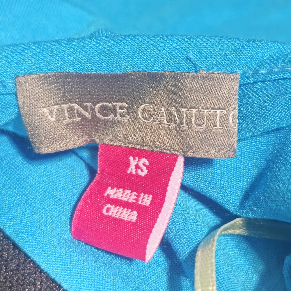 Vince Camuto Turquoise Sleeveless V-Neck Top image 6